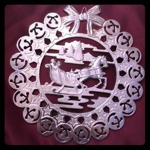 Godinger silver plated trivet or wall decor  10”